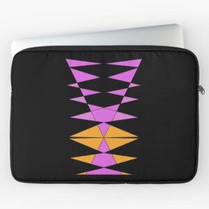 Purple and Orange Geometric Laptop Sleeve